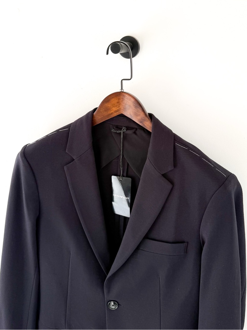 NEW Emporio Armani Navy Blue Stretch Italian Blazer Sport Coat 38R - Picture 5 of 13